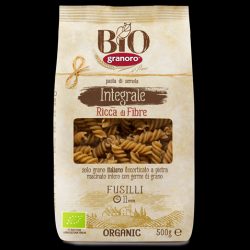 Organic Wholewheat Fusilli 500g